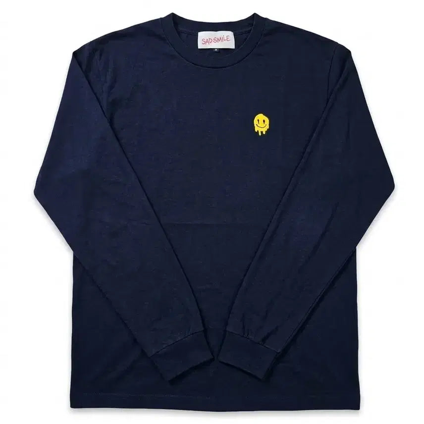 [BUNJANG] Customellow Sad Smiley Back Logo Long Sleeve T-Shirt (Discontinued) / [M/단종판] 커스텀멜로우 새드스마일 백로고 긴팔티