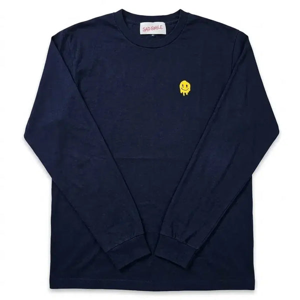 [BUNJANG] Customellow Sad Smiley Back Logo Long Sleeve T-Shirt (Discontinued) / [M/단종판] 커스텀멜로우 새드스마일 백로고 긴팔티