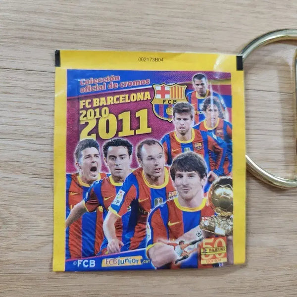 [BUNJANG] 2010-11 Panini Barcelona Stickers Football Card Unsealed Pack / 2010-11파니니 바르셀로나 스티커 축구카드 새팩(미개봉) 5장봉입