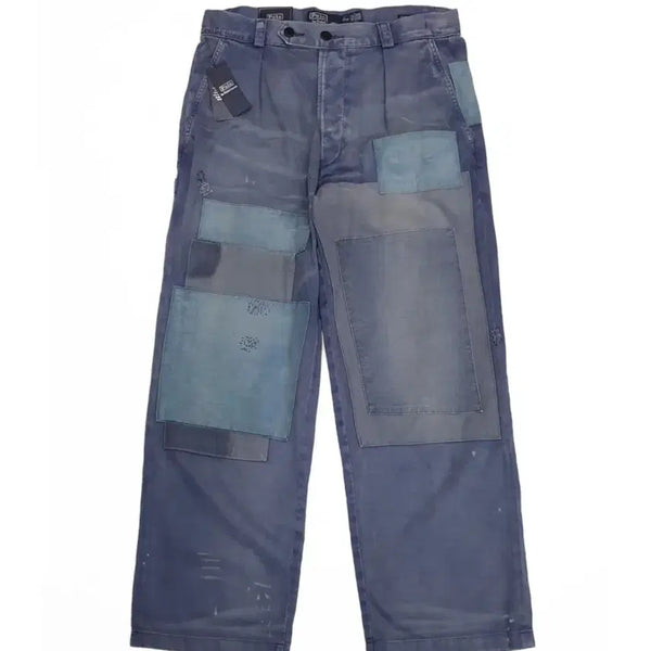 [BUNJANG] Polo Ralph Lauren Burroughs Relaxed Fit French Repaired Distressed Pants / 폴로 랄프로렌 프렌치 리페어드 디스트레스드 팬츠 (32~33)