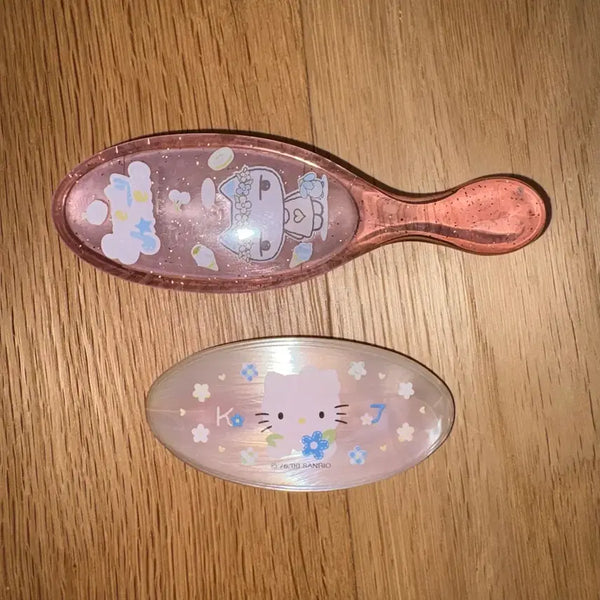 [BUNJANG] Aineko Hello Kitty Hair Pin Bundle Set / (일괄) 고전문구 아이네꼬 빗 헬로키티 머리삔