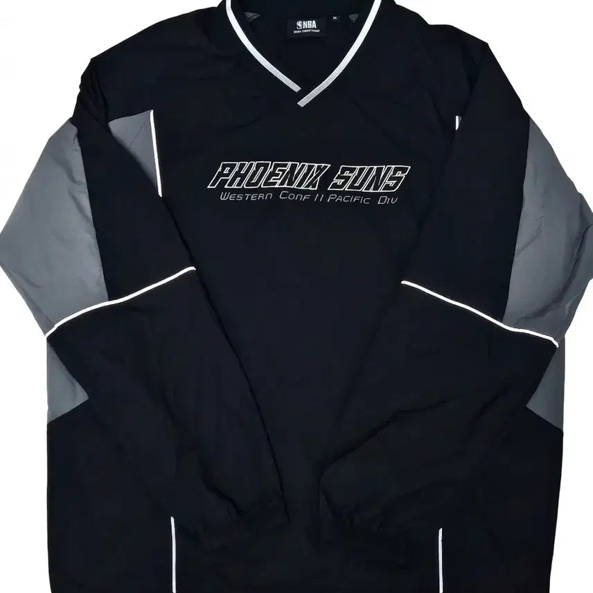 [BUNJANG] Phoenix Suns Color Block V-Neck Piste Windbreaker / [M/블록코어] NBA 피닉스 선즈 컬러블럭 브이넥 피스테 바람막이