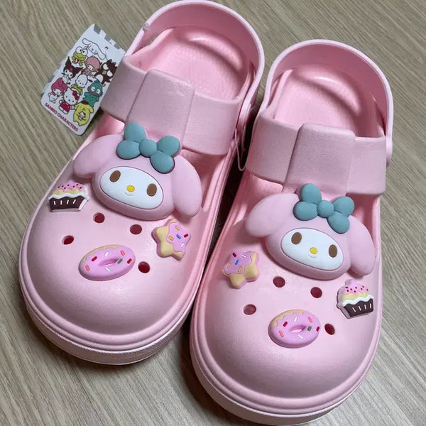 [BUNJANG] My Melody Pink Crocs Slippers / !새상품! 마이멜로디 핑크 크록스 슬리퍼