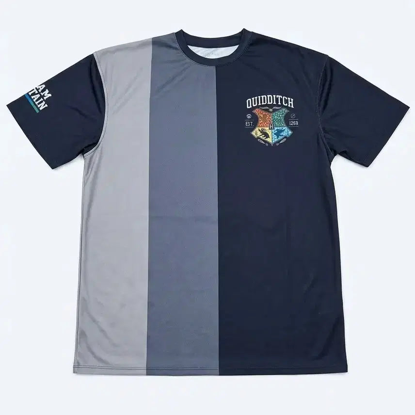 [BUNJANG] Universal Studios Harry Potter Quidditch Team Captain Color Block T-Shirt / [공식굿즈/오버핏] 유니버셜 스튜디오 해리포터 퀴디치 팀 캡틴 배색 반팔티
