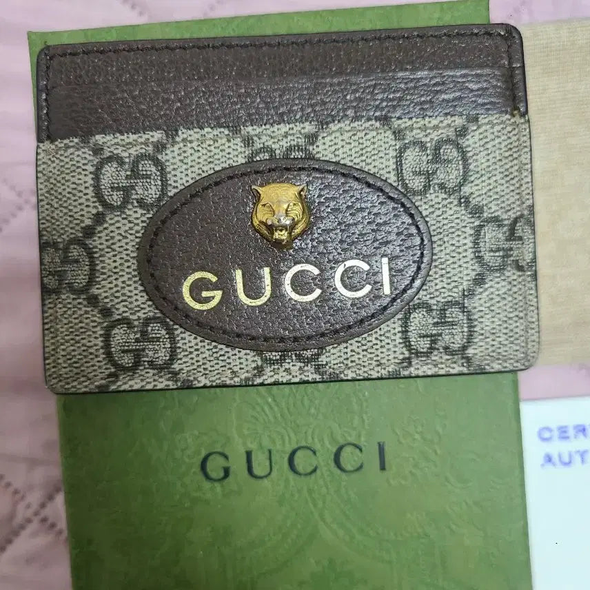 [BUNJANG] Gucci Genuine Tiger Face Card Holder / 구찌 정품 카드지갑