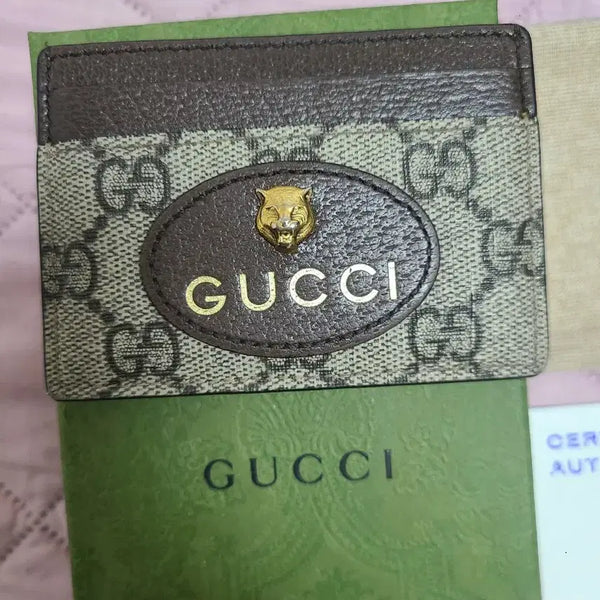 [BUNJANG] Gucci Genuine Tiger Face Card Holder / 구찌 정품 카드지갑