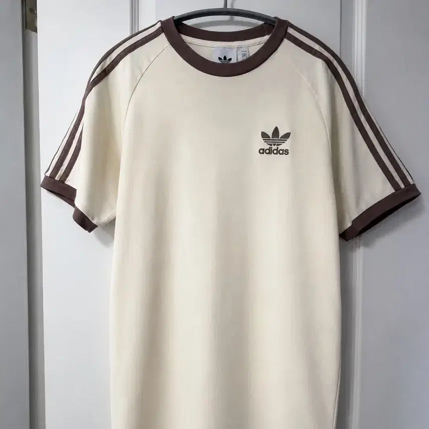 [BUNJANG] Adidas Originals Adicolor Classic 3S T-Shirt Beige S / 아디다스 오리지널 아디컬러 클래식 반팔 베이지 S