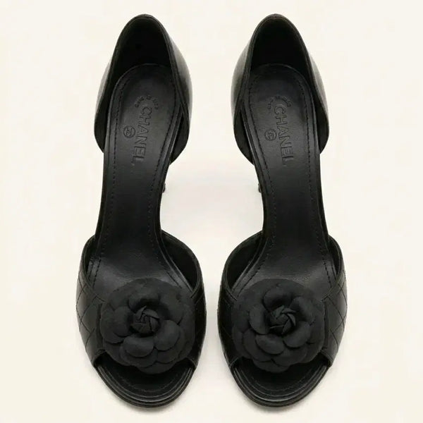 [BUNJANG] Chanel Camellia Pumps / 정품 샤넬 까멜리아 펌프스 (240~245)