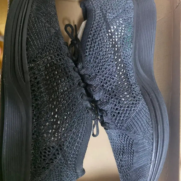 [BUNJANG] Nike Flyknit Racer Black 270 Men's Shoes / 나이키 플라이니트 레이서 블랙 270 신품
