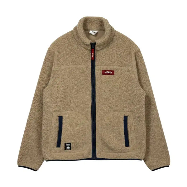 [BUNJANG] JEEP Sherpa Fleece Zip-Up Beige (M) / (M) 지프 셰르파 플리스 집업 베이지