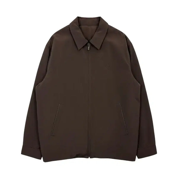 [BUNJANG] Daks Nylon Lined Blouson Jacket Brown / (F) 닥스 나일론 내피포함 블루종 자켓 브라운