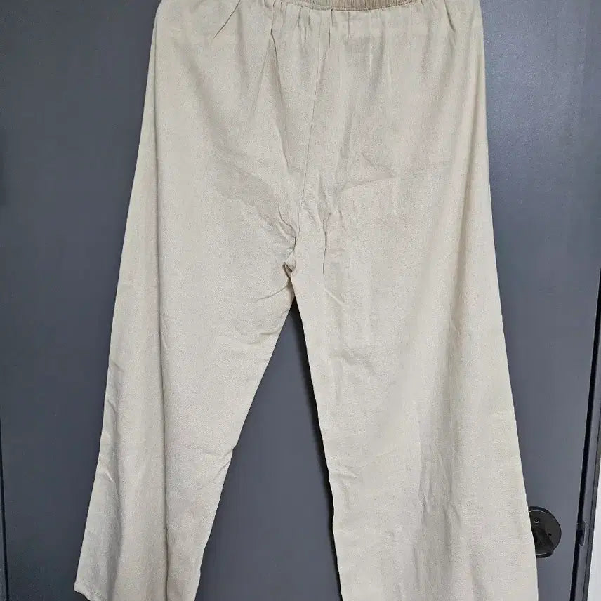 [BUNJANG] Linen Wide Pants Beige / 린넨 와이드 팬츠 베이지