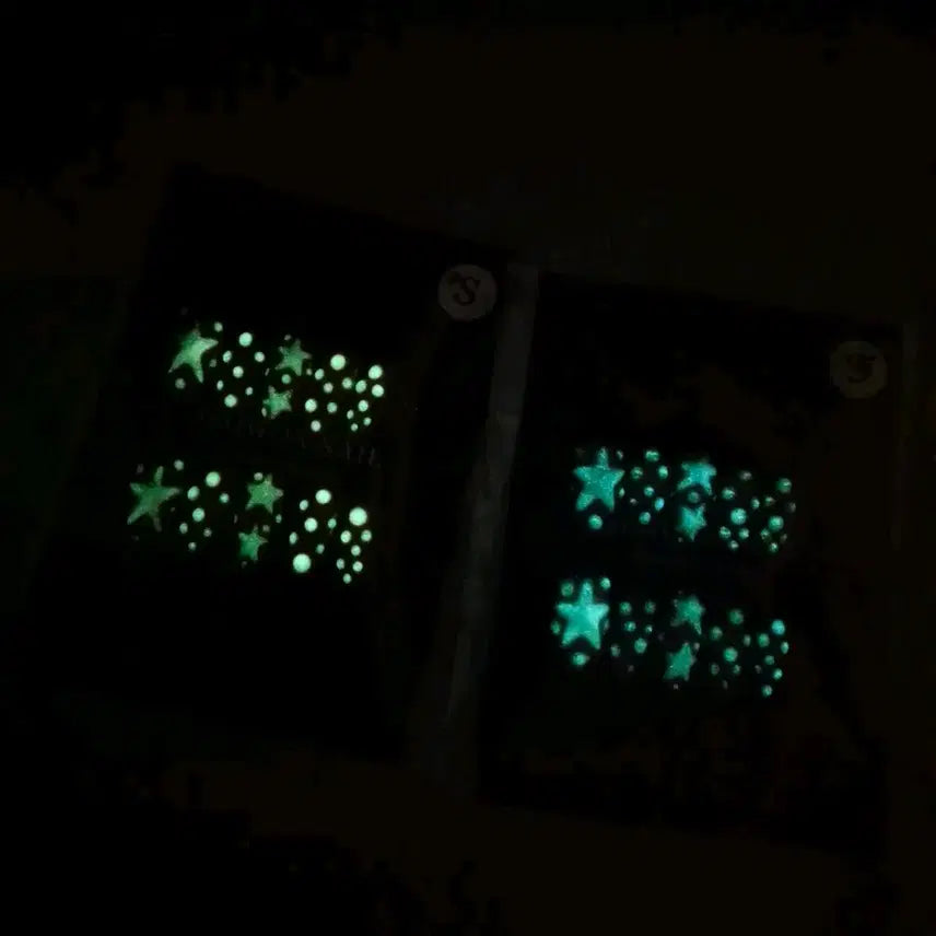 [BUNJANG] Glow-in-the-Dark Star Nail Tips (Small Size) / 야광 별 네일팁 스몰 사이즈