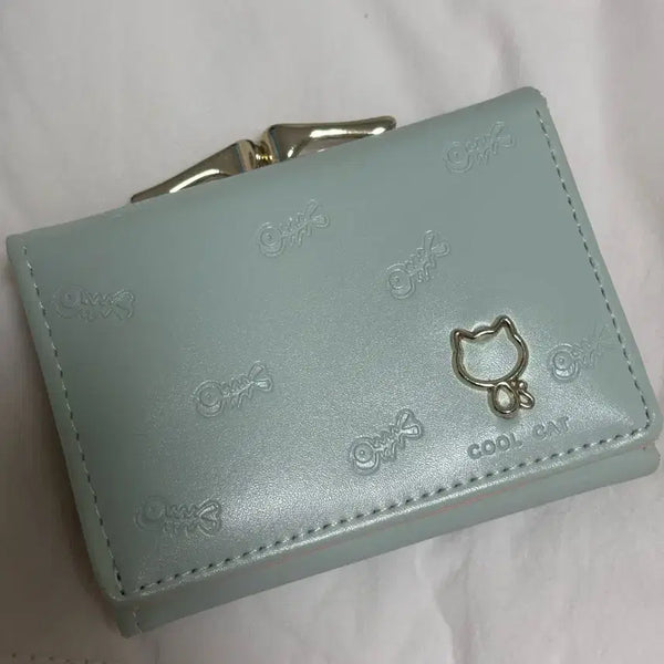 [BUNJANG] Coolcat Cat Card Wallet Mint / 쿨캣 고양이 카드 지갑 민트
