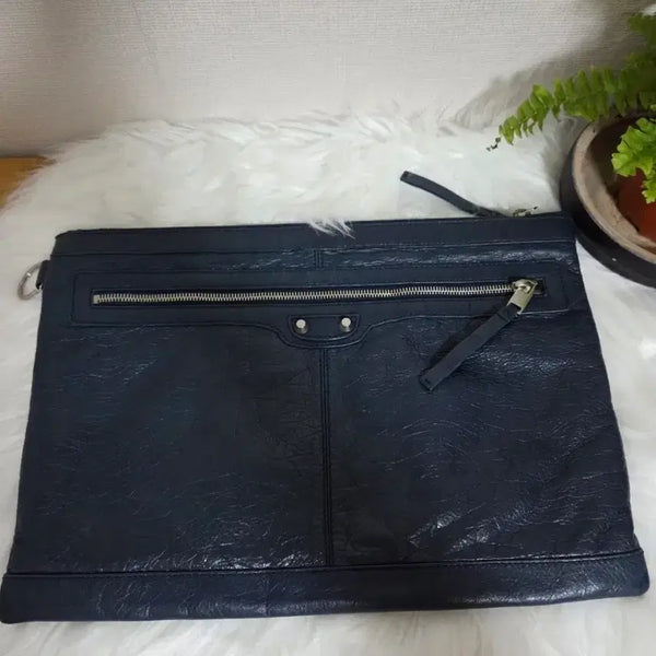 [BUNJANG] Balenciaga Navy Clutch Bag / 발렌시아가 클러치 백 네이비