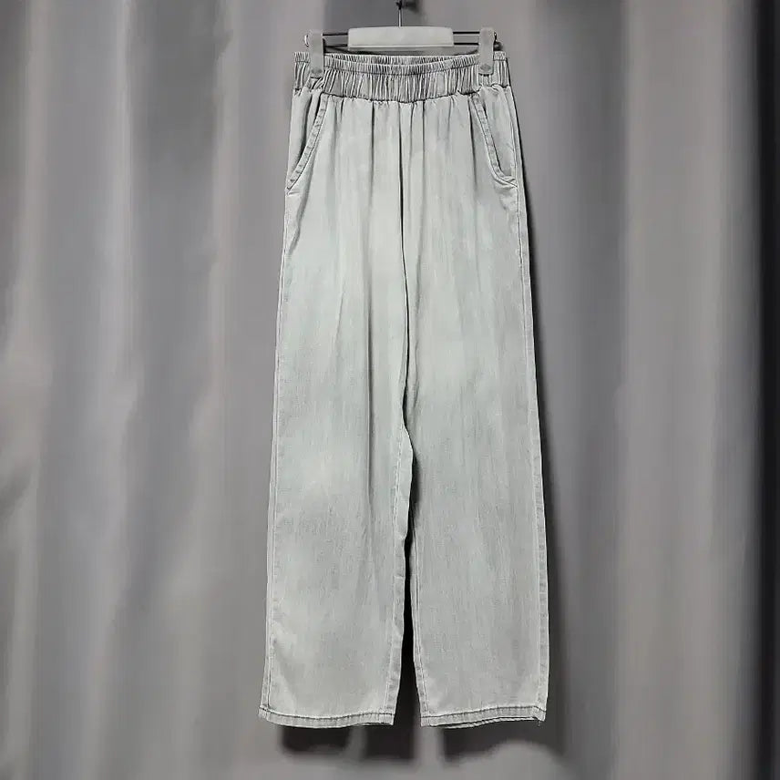 [BUNJANG] Grey Washing Banding Pants / 그레이 워싱 밴딩바지