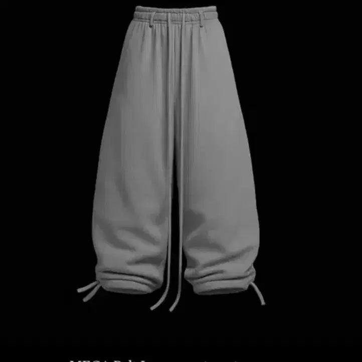 [BUNJANG] Emos tance Club MEGA Belt Loop Sweatpants Grey / 에모스탠스클럽 MEGA 벨트 루프 스웻팬츠 그레이 2