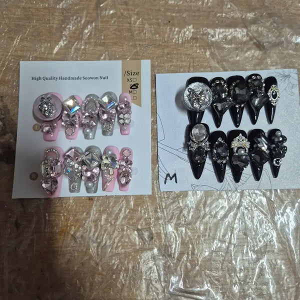 [BUNJANG] LED Full-Set Nail Tips / LED 풀파츠 네일팁