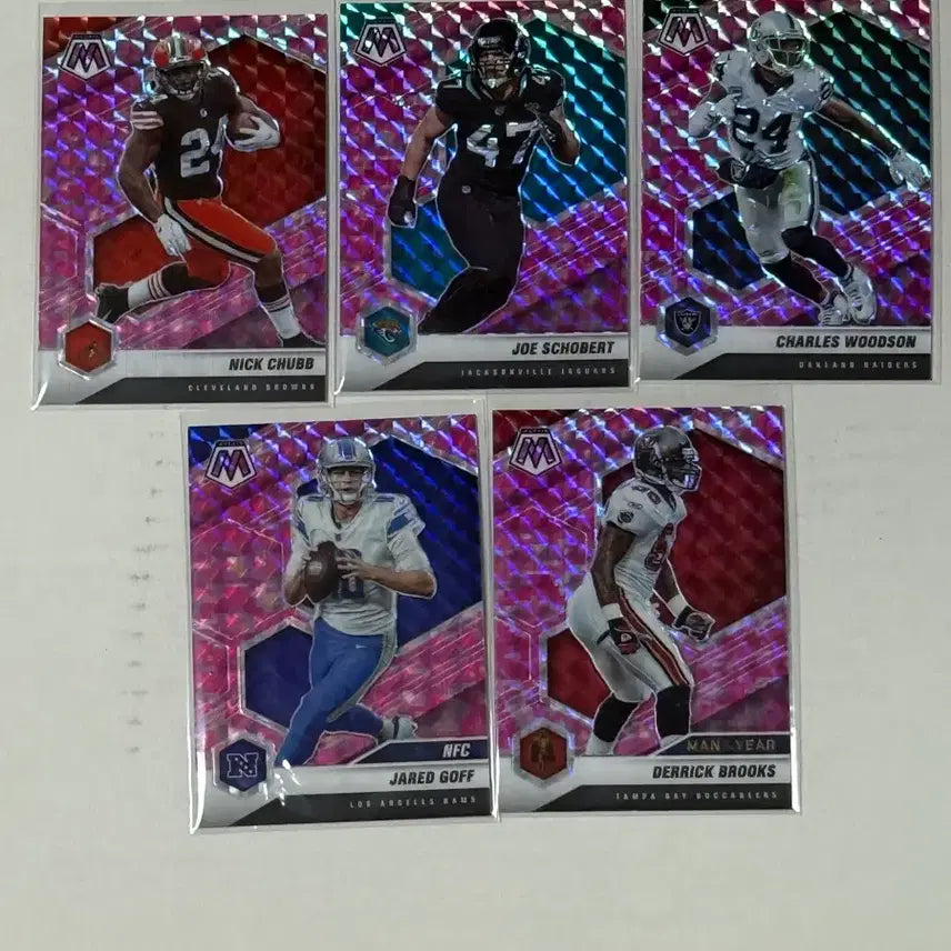[BUNJANG] 2021 Panini Mosaic Football Pink Camo Lot (5 Cards) / 2021 모자이크 풋볼 핑크 카모 5장 랏