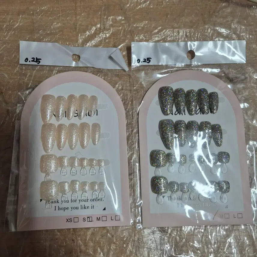 [BUNJANG] Nail Tips Set - Small Size / 네일팁 손&발 세트 스몰 사이즈