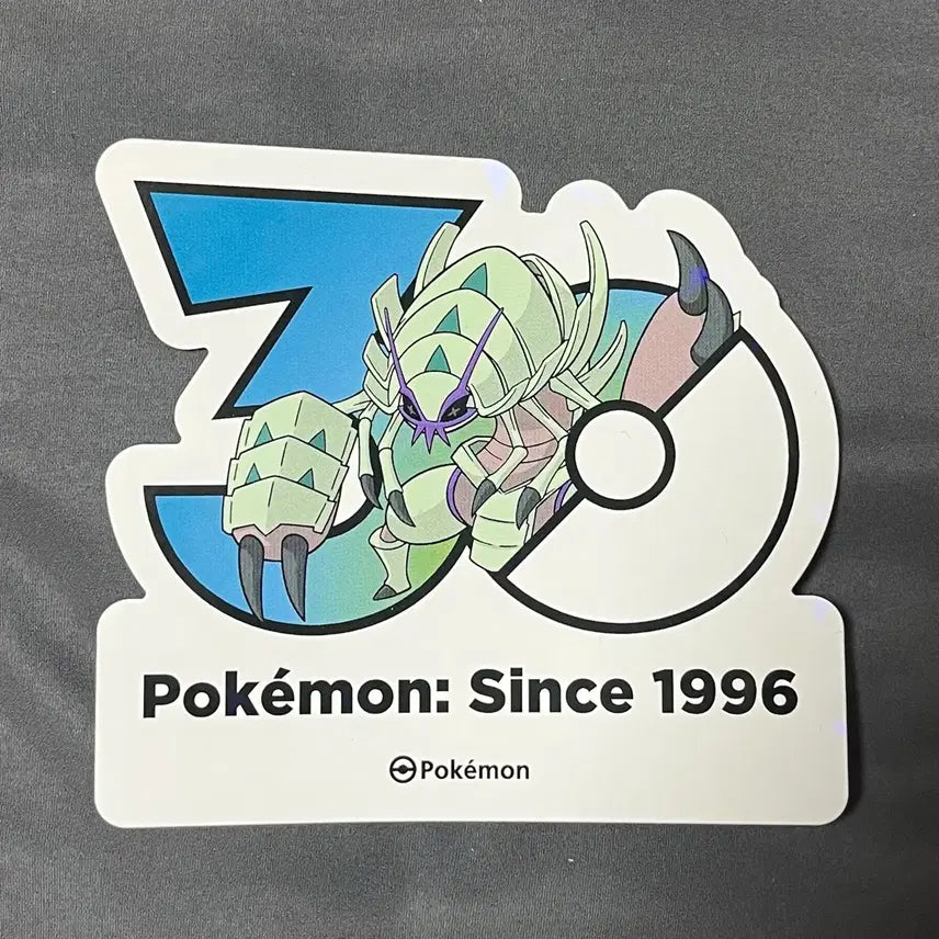 [BUNJANG] Pokemon 30th Anniversary Logo Sticker Armor Knight / 포켓몬 30주년 기념 로고 스티커 갑주무사