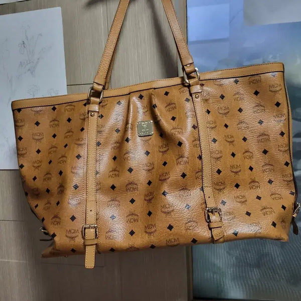 [BUNJANG] MCM Shoulder Bag Canvas Logo Pattern / 엠씨엠 가방