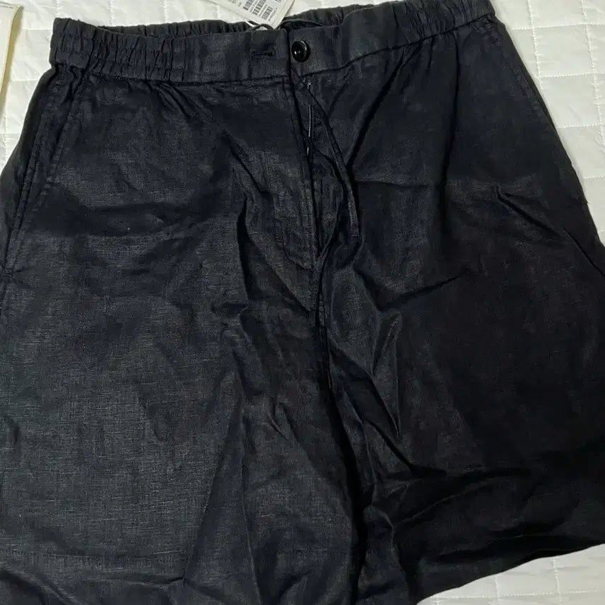 [BUNJANG] COS Women's Linen Banding Pants - Black, Size M / COS 코스 여성 리넨 밴딩 팬츠 (새제품/M/블랙)