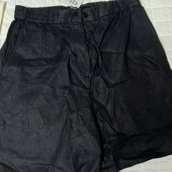 [BUNJANG] COS Women's Linen Banding Pants - Black, Size M / COS 코스 여성 리넨 밴딩 팬츠 (새제품/M/블랙)