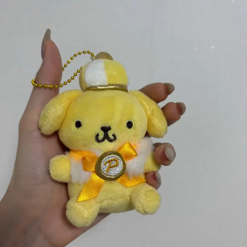 [BUNJANG] Pompompurin Crown Plush Keychain / 왕관 쓴 폼폼푸린 인형 키링