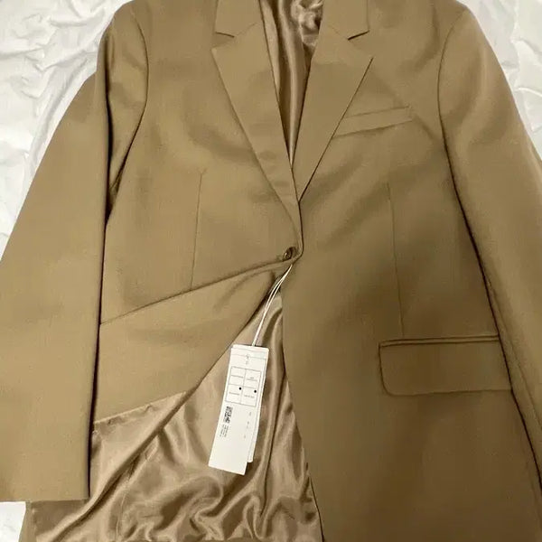 [BUNJANG] ARKET Oversized Wool Hopsack Blazer Beige / 아르켓 오버사이즈 울 홉색 블레이저 (새제품/38/베이지)