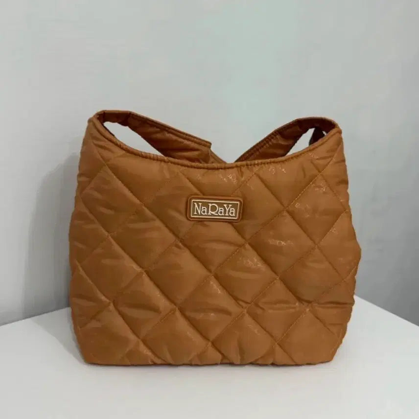 [BUNJANG] Naray Quilted Shoulder Bag Orange / 나라야 퀄팅 숄더백 오렌지