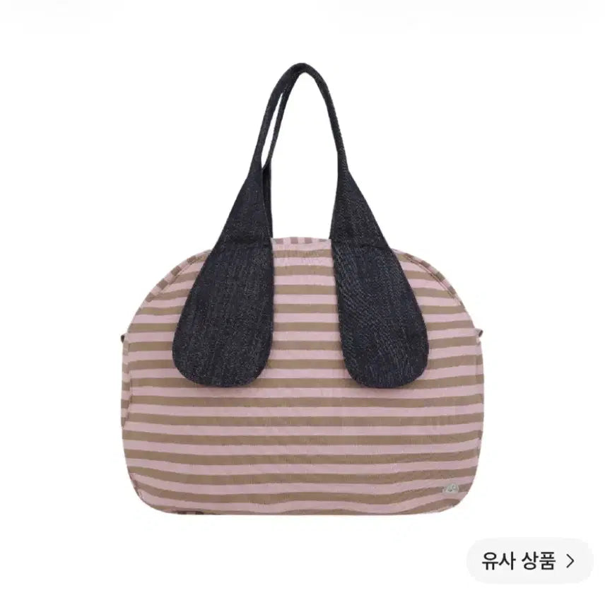 [BUNJANG] Koiseio Stripe Bag Pink Beige / 코이세이오 스트라이프백 핑크 베이지