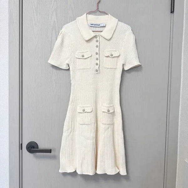 [BUNJANG] Self-Portrait Ivory Knit Dress / (s) 셀프포트레이트 아이보리 니트 원피스