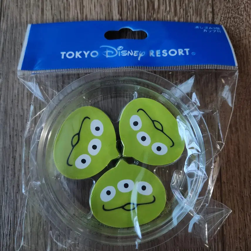 [BUNJANG] Tokyo Disneyland Alien Mochi Eraser Set / 도쿄 디즈니랜드 알린 모찌 지우개