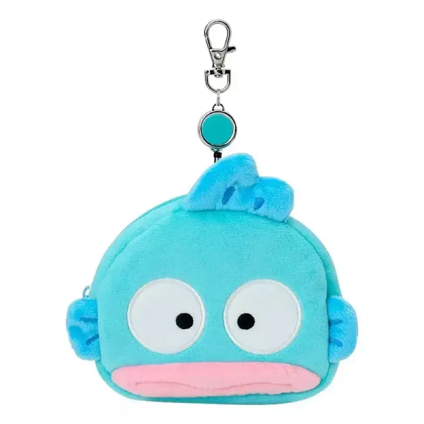 [BUNJANG] Sanrio Hangyodon Card Case Pouch with Keychain / 일본 산리오 한교동 릴 카드 케이스 파우치 키링 동전지갑