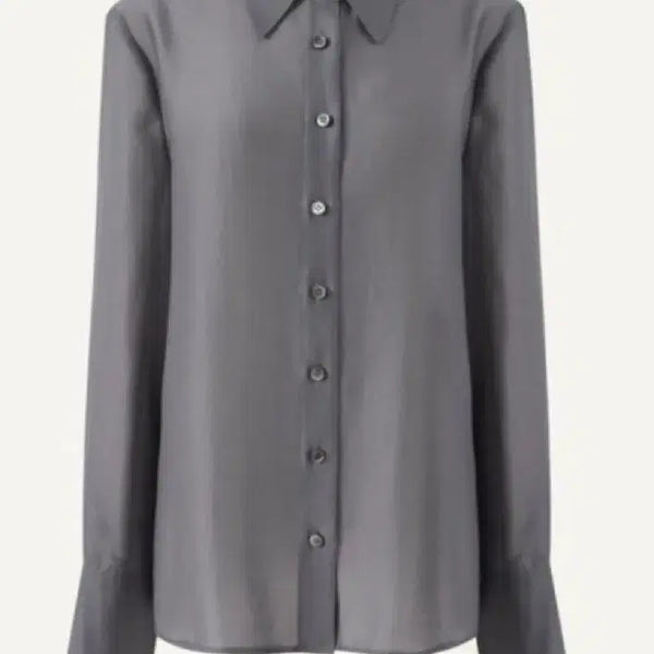 [BUNJANG] SIE Glittering Sheer Blouse Charcoal Shadow M / 시에 글리밍 시어 블라우스 차콜 쉐도우 M