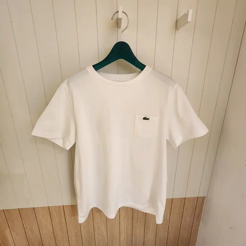 [BUNJANG] Lacoste Women's Basic Short-Sleeve Pocket T-Shirt / (새상품) 라코스테 여성 베이직 반팔 포켓 티셔츠 (크루넥)