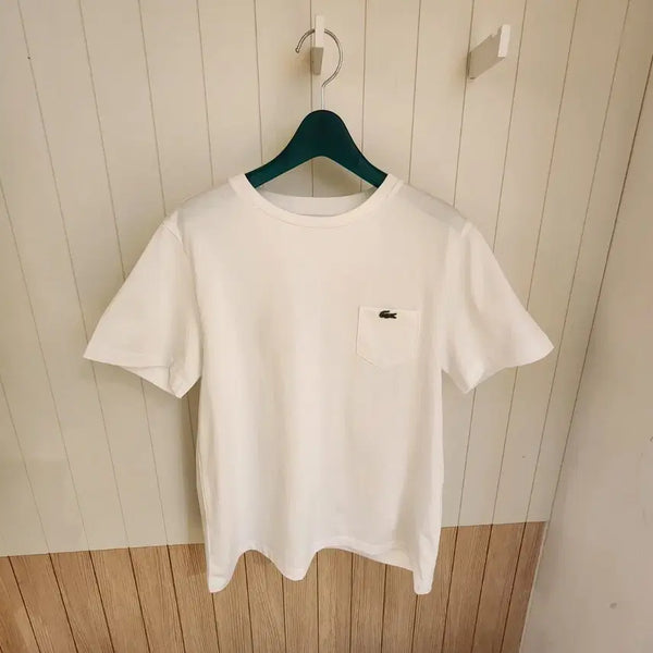 [BUNJANG] Lacoste Women's Basic Short-Sleeve Pocket T-Shirt / (새상품) 라코스테 여성 베이직 반팔 포켓 티셔츠 (크루넥)