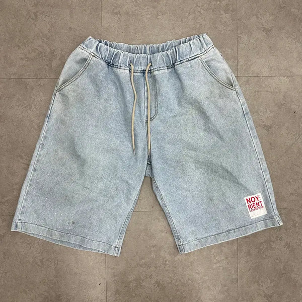 [BUNJANG] 3XL Loose Fit Men's Bermuda Denim Pants / 3XL 루즈핏 남자 버뮤다 데님 팬츠