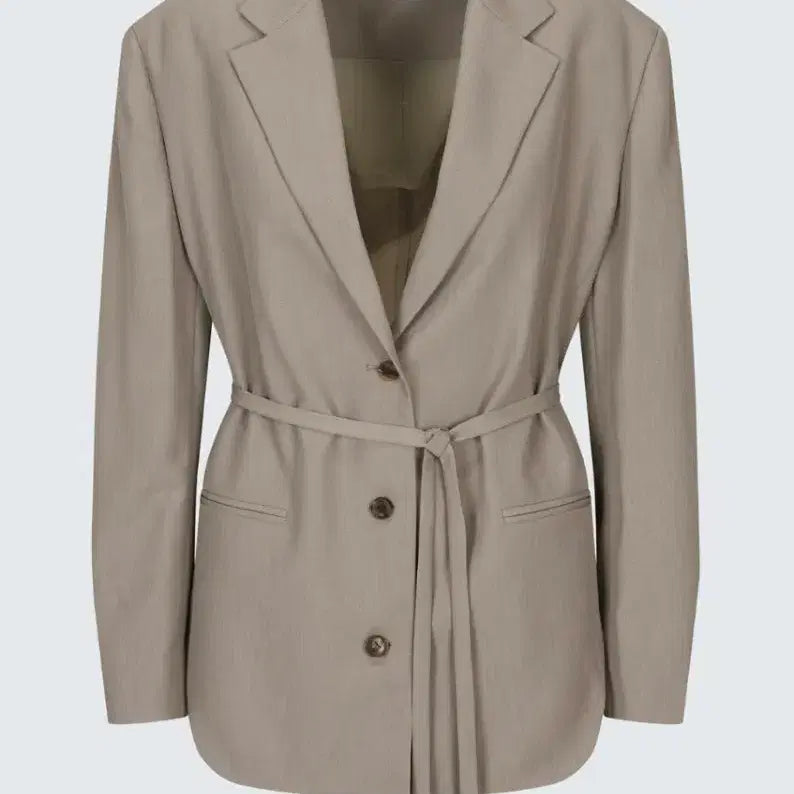 [BUNJANG] TA* Belted Unbalanced Hem Jacket & Tailored Straight Pants Set / 타*  벨티드 언밸런스 헴재킷& 테일러드 스트레이트 팬츠
