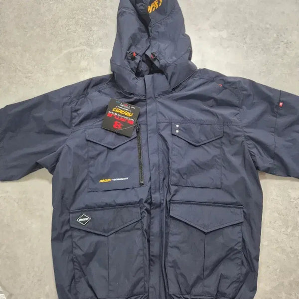 [BUNJANG] BUTTLE Air Vest Navy Hooded New / 버틀 에어조끼