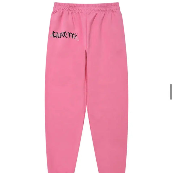 [BUNJANG] Curity Pink Jogger Pants / 큐리티 핑크 조거팬츠