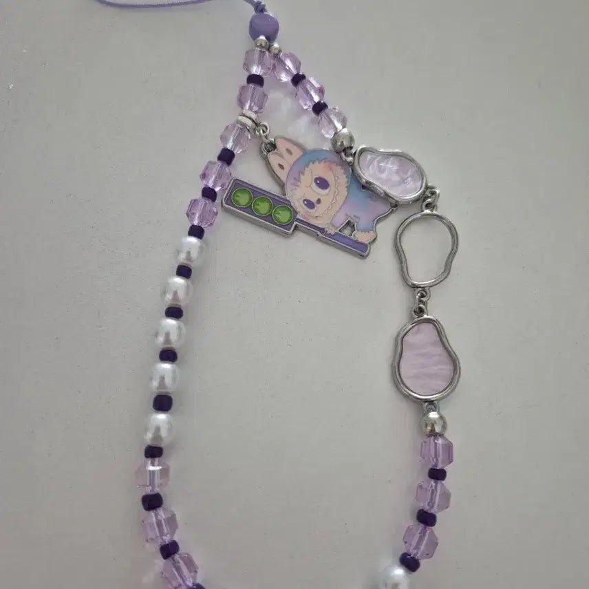 [BUNJANG] Popmart Labubu Beaded Phone Strap / 팝마트 라부부 비즈 핸드폰스트랩