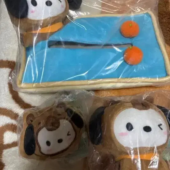 [BUNJANG] Sanrio Pochacco Set - Mascot Tissue Case & Blanket / 산리오 포차코 세트