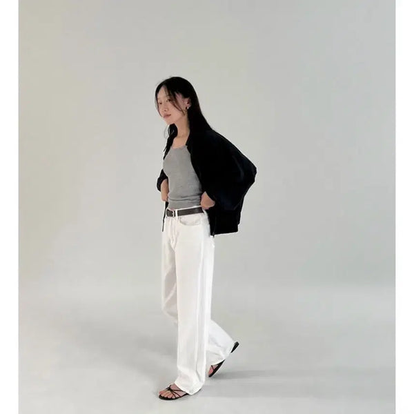 [BUNJANG] Ganaesra Summer Wide Denim Long Pants / 가내스라 썸머 와이드 데님 롱s