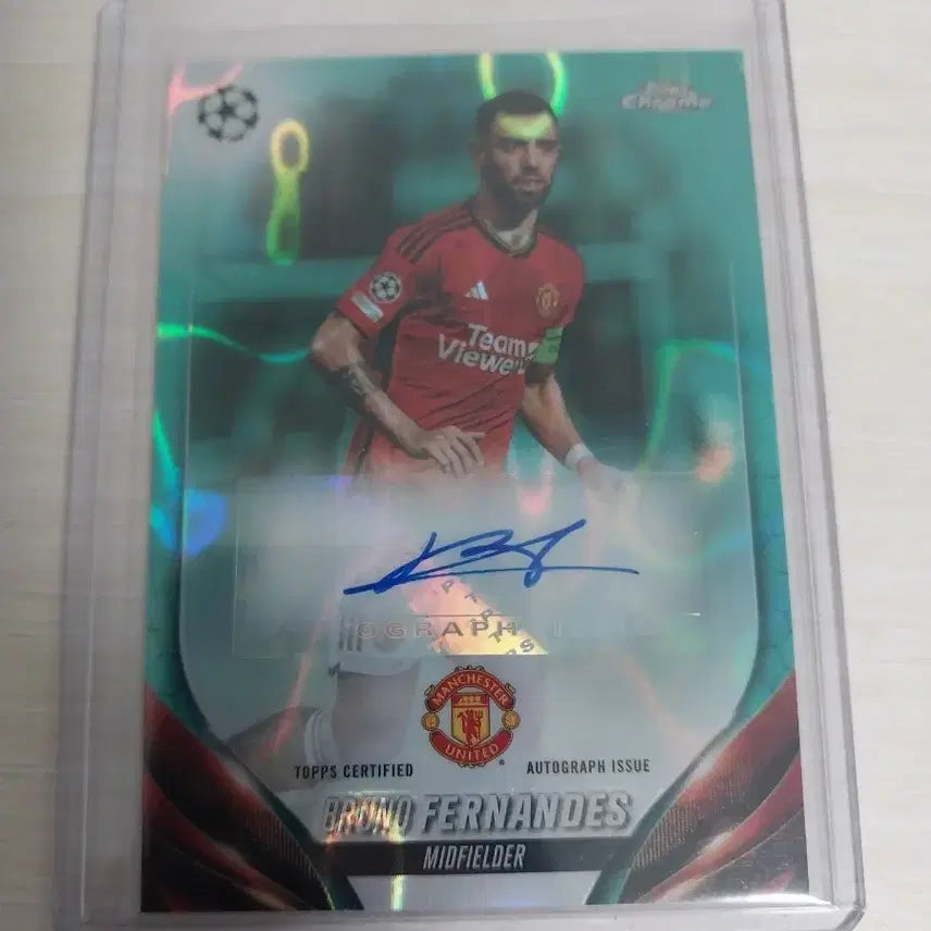 [BUNJANG] Manchester United Bruno Fernandes Autographed Card / 맨유 브루노 페르난데스 오토 카드
