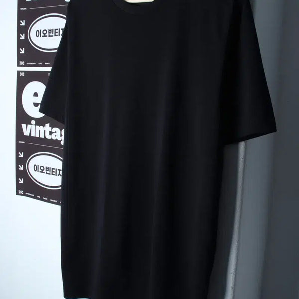 [BUNJANG] Musinsa Standard Basic Plain T-Shirt Black / (M-XL) 무신사 스탠다드 반팔 티셔츠 무지 블랙 기본-H35646