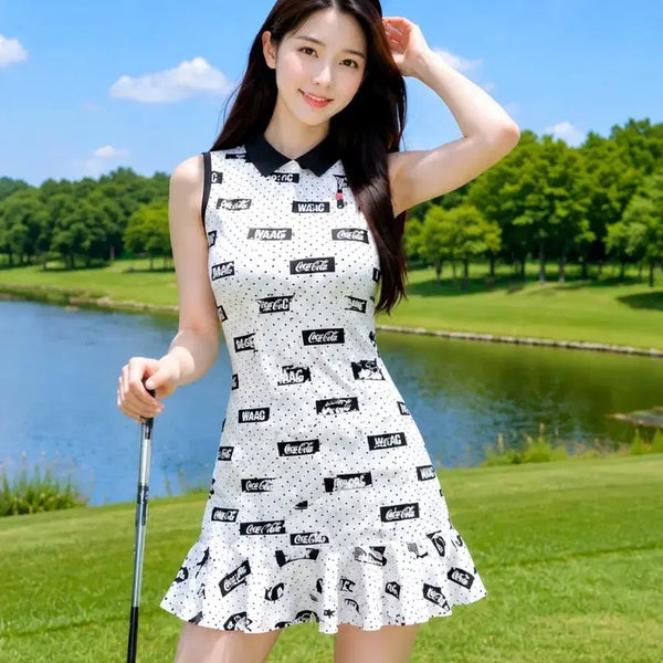 [BUNJANG] WAAC x Coca-Cola Limited Edition Women's Golf Sleeveless Dress / [한정판/정품] WAAC X 코카콜라 콜라보 여성 민소매 골프 원피스 2
