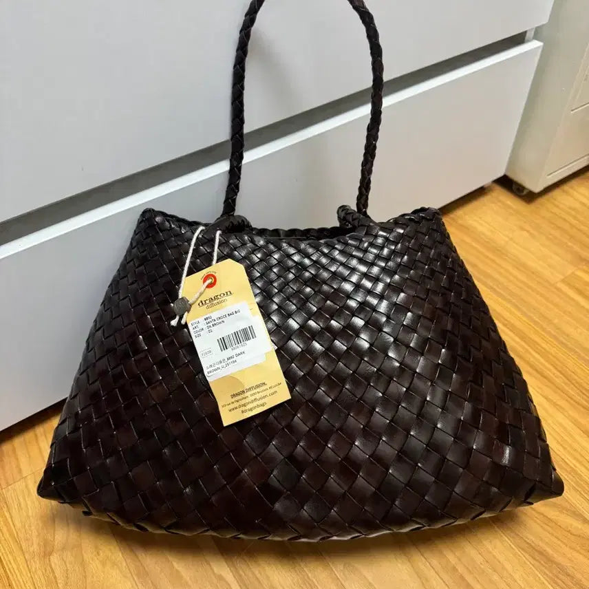 [BUNJANG] Dragon Diffusion Santa Croce Big Dark Brown Leather Bag / (신품급) 드래곤디퓨전 산타크로체 빅 다크브라운 (이너백 포함)
