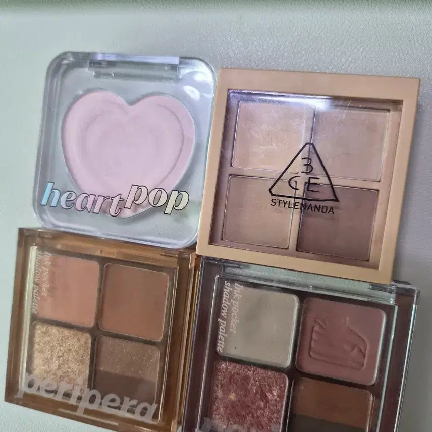 [BUNJANG] Peripera 3CE Eyeshadow & Blush Set / 페리페라, 쓰리씨이 3ce 4구 섀도우, 블러셔
